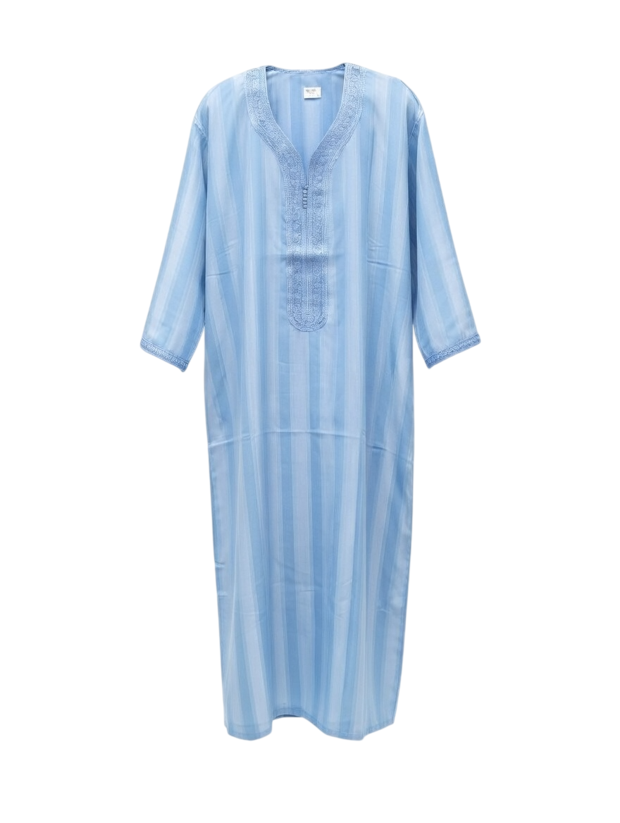 Baby Blue Moroccan Thobe